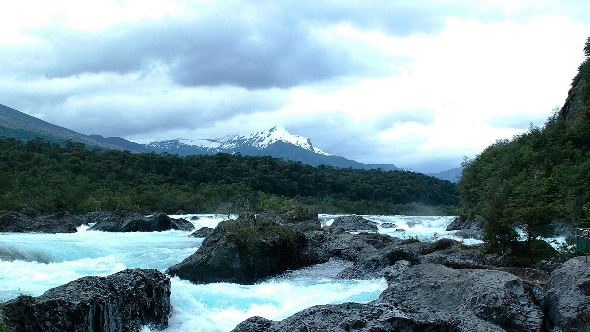 Patagonian lake landscape